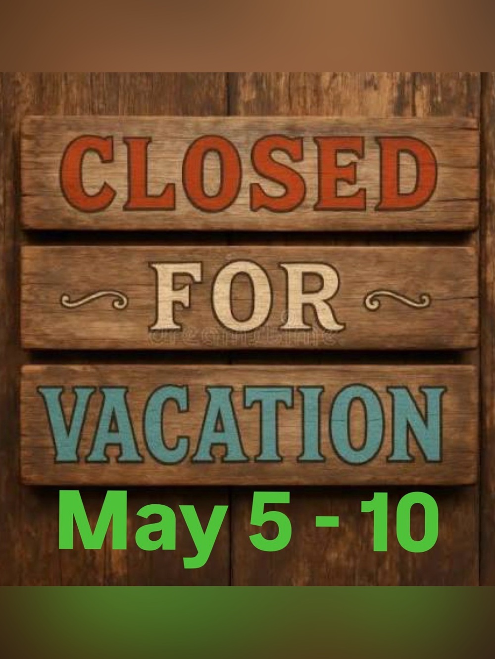 Vacation Notice